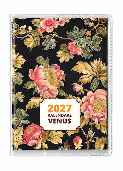 Kalendarz 2027 O-press A7 Kieszonkowy Venus czarne
