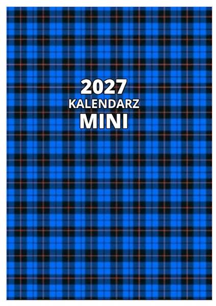 Kalendarz 2027 O-press A7 Kieszonkowy Mini Krata N
