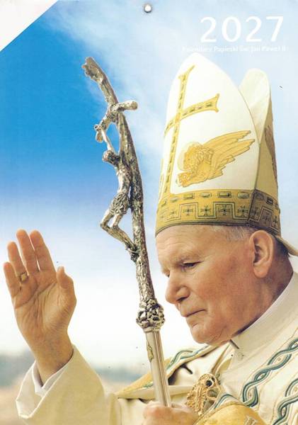 Kalendarz 2027 O-press A4 Ścienny Papieski