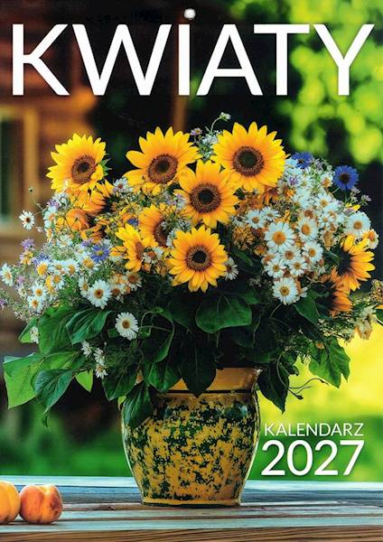 Kalendarz 2027 O-press A4 Ścienny Kwiaty