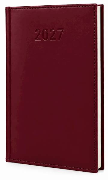 Kalendarz 2027 O-press A5 Planer Tygodniowy Bordo