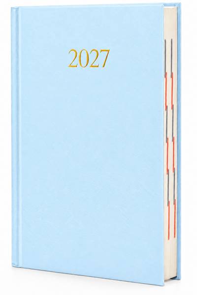 Kalendarz 2027 O-press A5 Planer EK dzienny Błękit