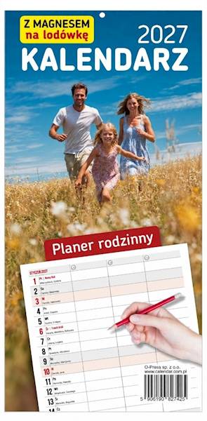 Kalendarz 2027 O-press Notatnikowy planer rodzinny