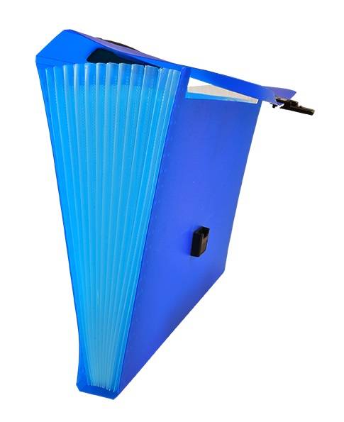 Teczka harmonijka Tetis A4 13 przegr z rączką NIEB