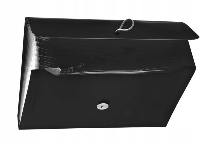 Teczka harmonijka Tetis A4 13 przegród czarna
