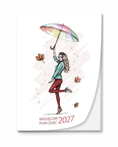 Kalendarz 2027 Miesięczny plan zajęć A5 Kobieta