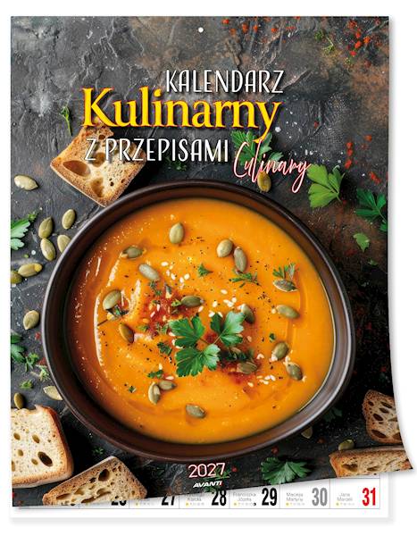Kalendarz 2027 Avanti 30,5x23cm Kulinarny