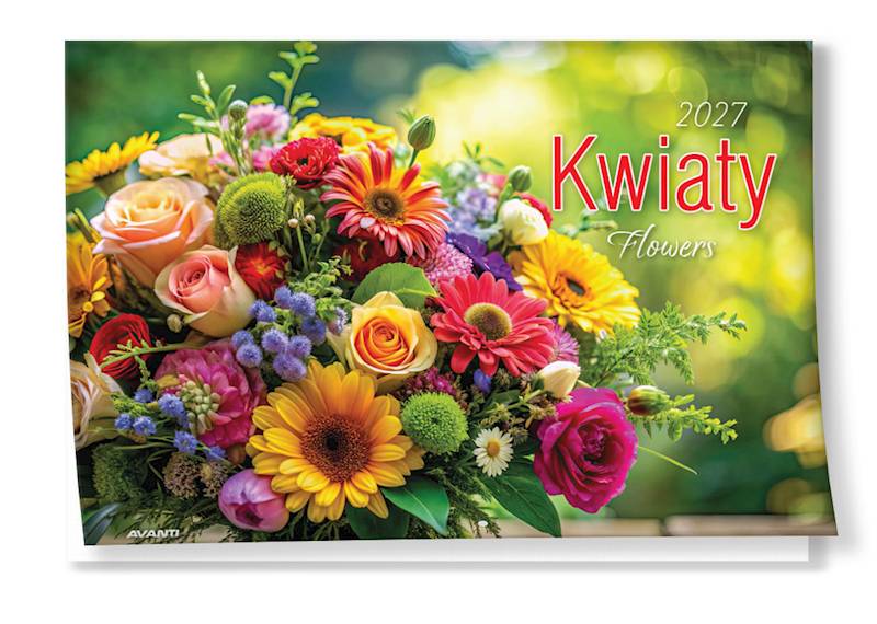 Kalendarz 2027 Avanti Ścienny Albumowy Kwiaty