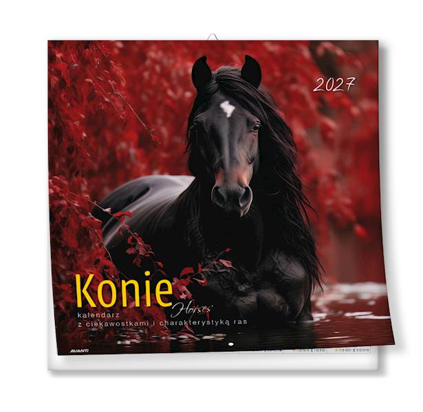 Kalendarz 2027 Avanti 30x30 Konie