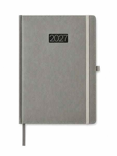 Kalendarz 2027 Avanti A4 Dzienny LUX Elegance Szar