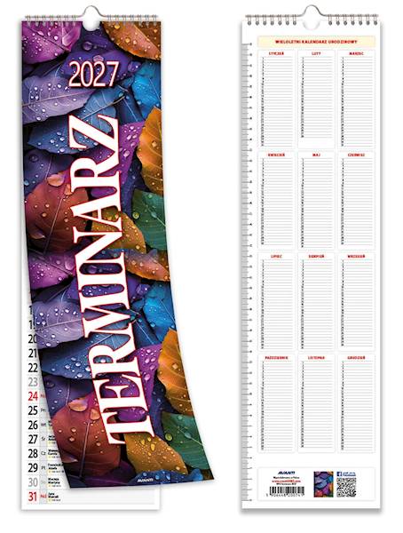 Kalendarz 2027 Avanti Paskowy KP 46x13 Terminarz