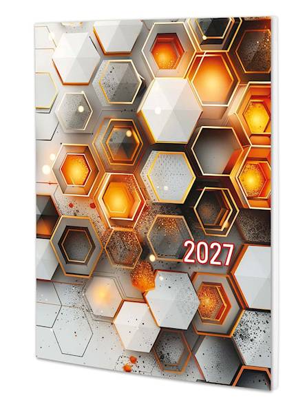 Kalendarz 2027 Avanti A7 Kieszonkowy KK Sześciokąt