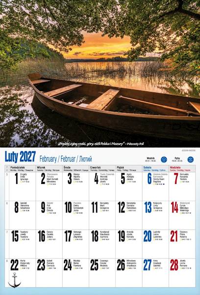 Kalendarz 2027 PK Albumowy Mazury cud natury