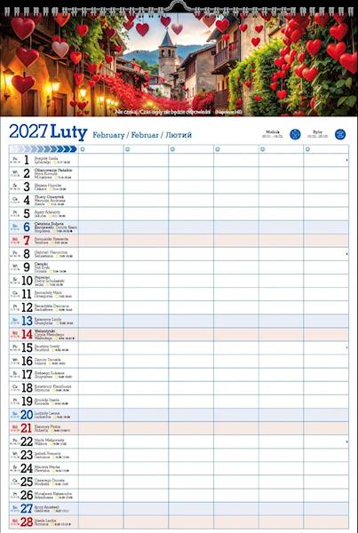 Kalendarz 2027 PK Ścienny A3 P13 Organizer