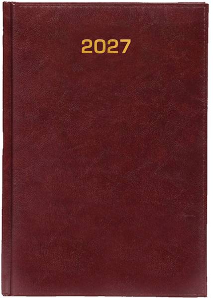 Kalendarz 2027 PK Książkowy A5 Bladek T Bordowy