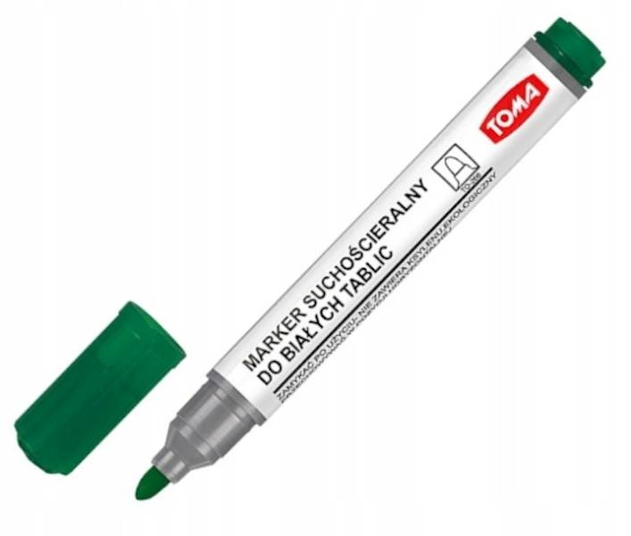 Marker do tablic suchościeralnych TOMA O/K zielony