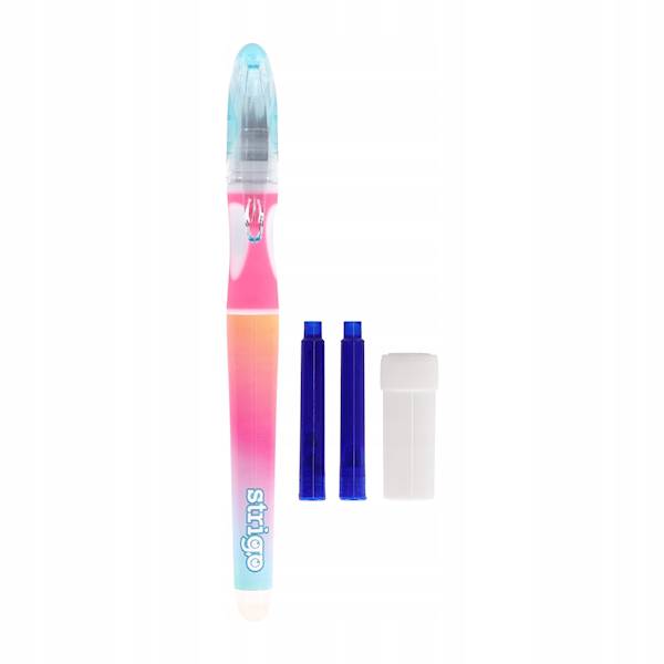 Pióro wymazywalne ze stalówką STRIGO Gradient róż