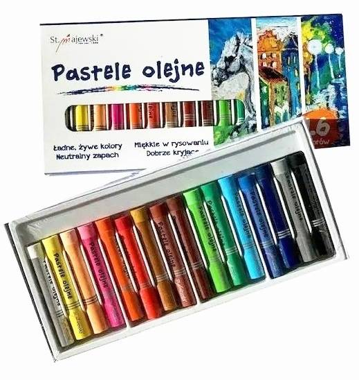 Pastele olejne 16 kolorów Majewski