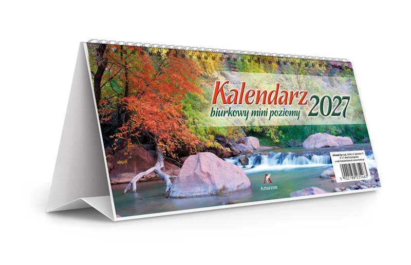Kalendarz 2027 Artsezon biurkowy 19x9 mini poziom
