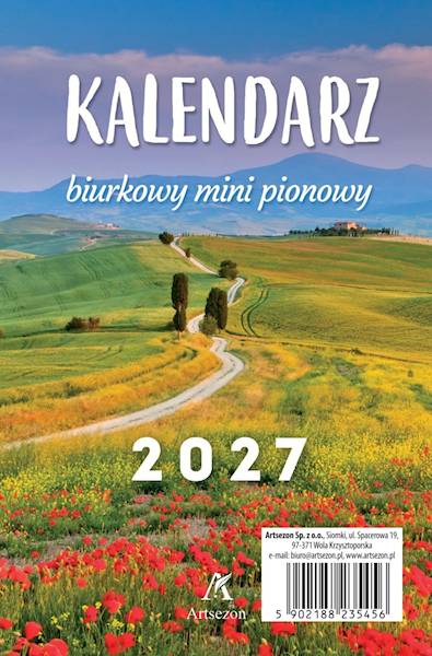 Kalendarz 2027 Artsezon biurkowy 14x9 mini Ścieżka