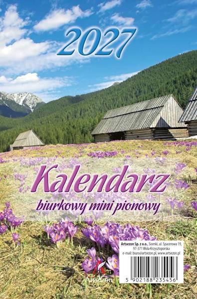 Kalendarz 2027 Artsezon biurkowy 14x9 mini Góry