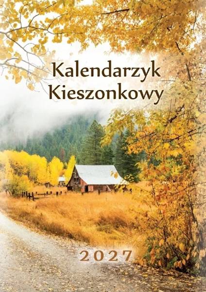 Kalendarz 2027 Artsezon Kieszonkowy A7 Jesień