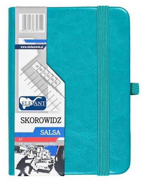 Skorowidz A7 96k Salsa turkusowy ELEFANT