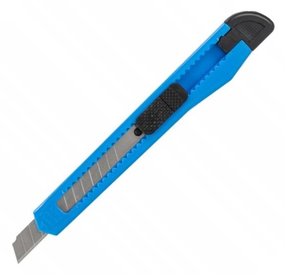 Nóż do tapet plastic mały szerokość 9mm