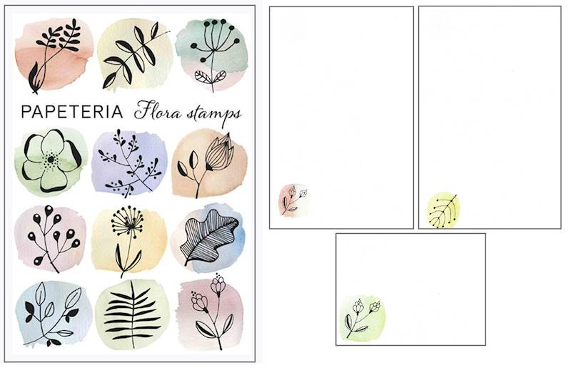 Papeteria kolorowa POL-MAK Flora stamps