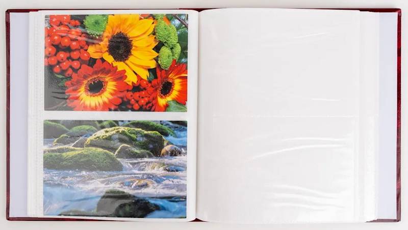 Album kieszeń 18,5x22,5 200z 10x15 Vinyl 1 Bordowy