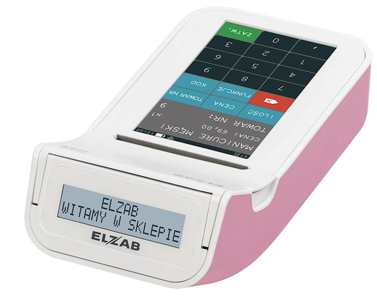 Kasa fiskalna ELZAB K10 ONLINE BT/WIFI/EX RÓŻOWA