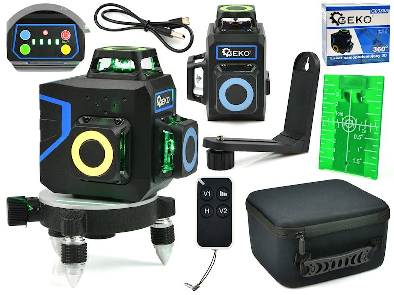 LASER SAMOPOZIMUJĄCY 3D / 360 / 12 LINI GEKO