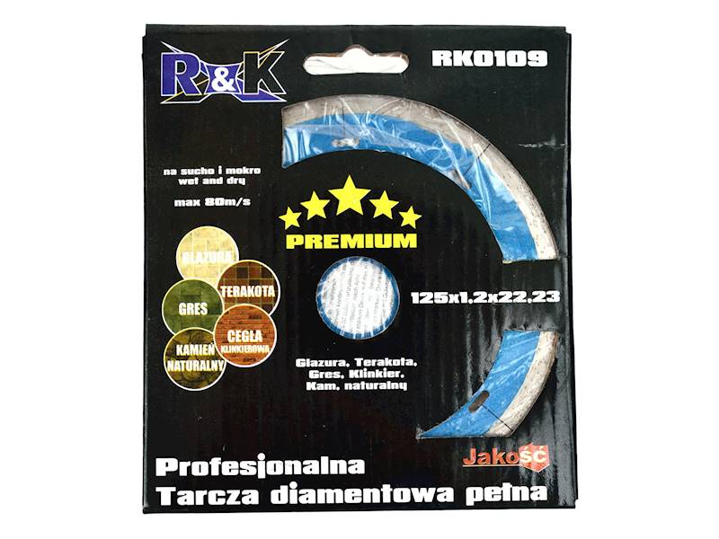 TARCZA DIAMENTOWA DO GRESU GEKO 125/22.23MM