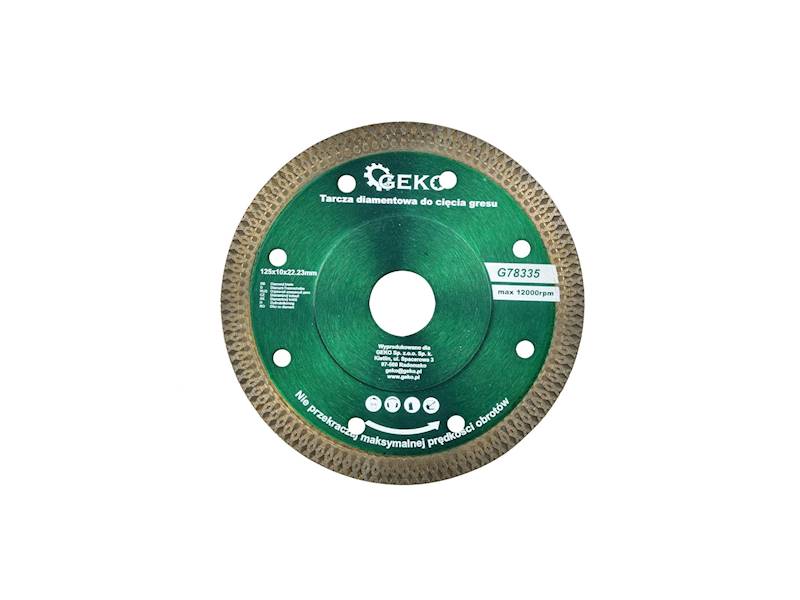TARCZA DIAMENTOWA DO GRESU GEKO 125/22.23MM