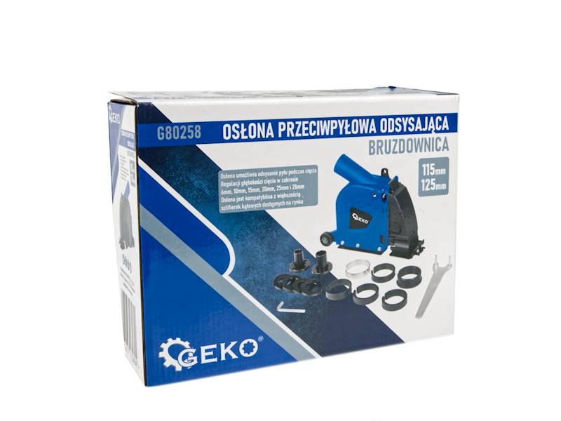 OSŁONA PRZECIWPYŁOWA BRUZDOWNICA 115/125MM GEKO