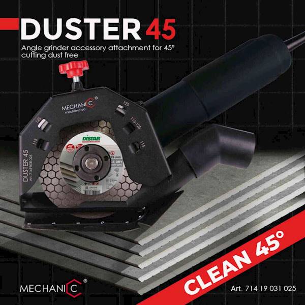 PRZYSTAWKA DO SZLIFIERKI KĄTOWEJ DUSTER 45