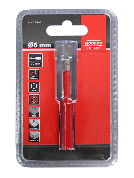 WIERTŁO DO GRESU HEX  6MM EXPERT /NA SUCHO/