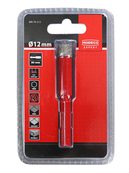 WIERTŁO DO GRESU HEX 12MM EXPERT /NA SUCHO/