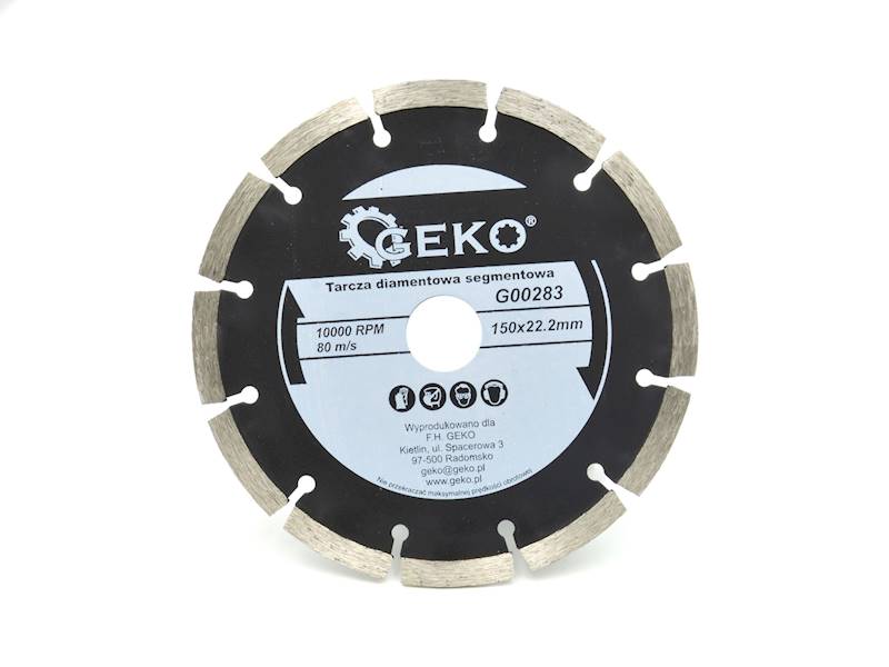 TARCZA DIAMENTOWA SEGMENTOWA GEKO 150/22.2MM