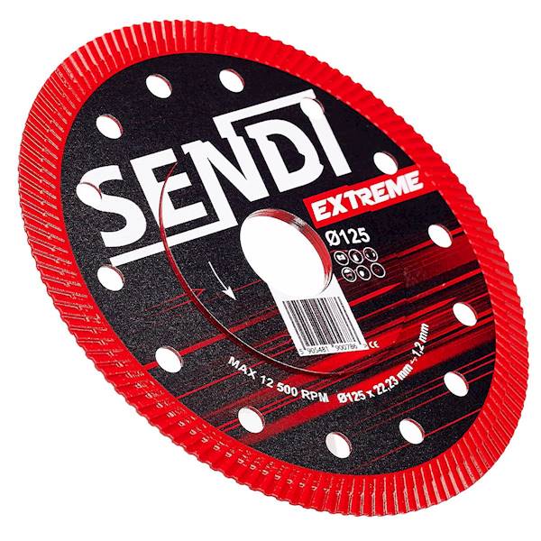 TARCZA DO CIĘCIA GRESU EXTREME SENDI 125/22MM