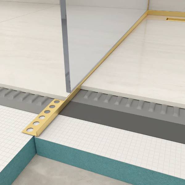 LISTWA SPADKOWA ZŁOTA PVD PRAWA 120CM