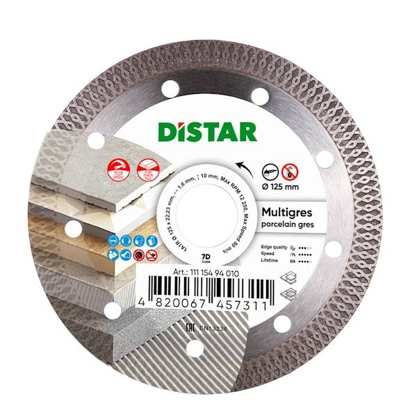 TARCZA DISTAR MULTIGRES DO CIĘCIA GRESU 1.4/125MM