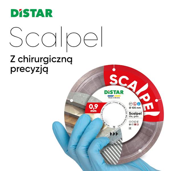 TARCZA DISTAR SCALPEL DO CIĘCIA PŁYTEK 0.9/100MM