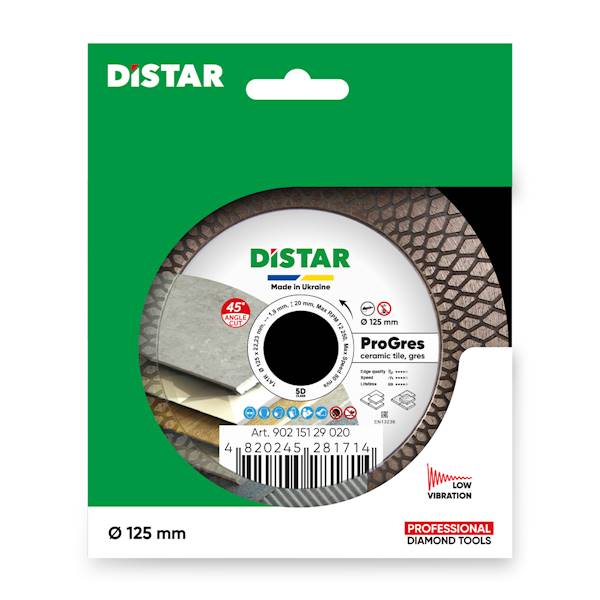 TARCZA DISTAR PROGRES UKOSOWANIA GRESU 1.9/125MM