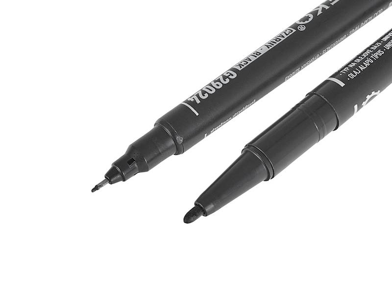MARKER BUDOWLANY PERMAMENTNY 0,5/1MM CZARNY GEKO
