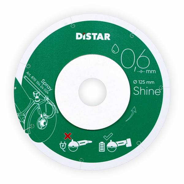 TARCZA DISTAR SHINE DO CIĘCIA GRESU 0.6/125MM