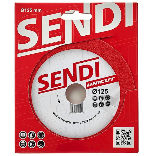 TARCZA DO CIĘCIA GRESU UNICUT SENDI 125/22MM