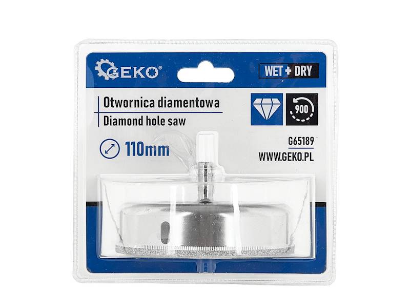 WIERTŁO DO GRESU 110MM GEKO /NA SUCHO LUB MOKRO/ 