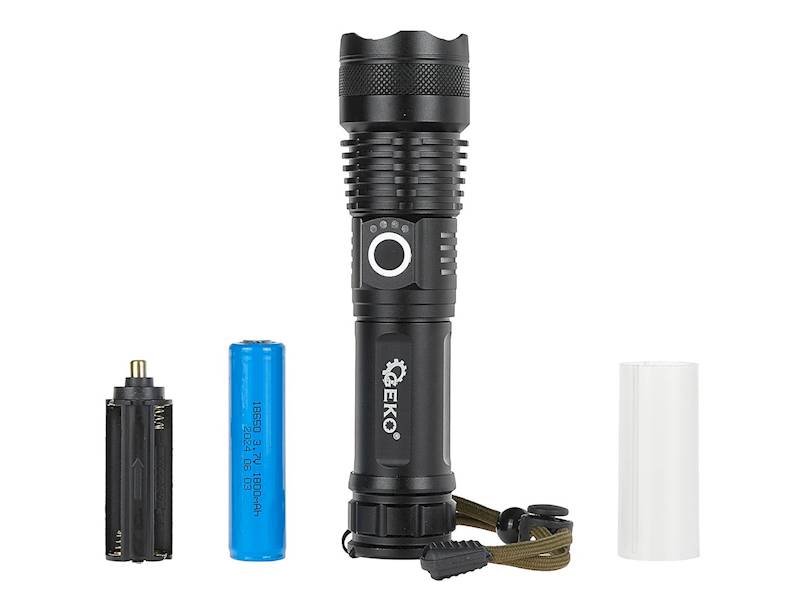 LATARKA TAKTYCZNA LED XHP50 15W/1500 LM GEKO