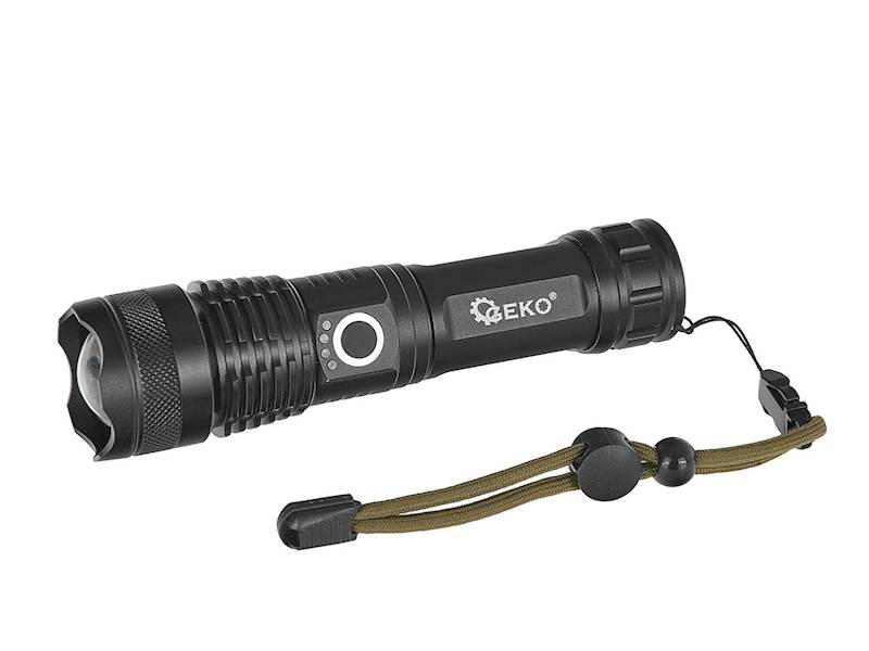 LATARKA TAKTYCZNA LED XHP50 15W/1500 LM GEKO